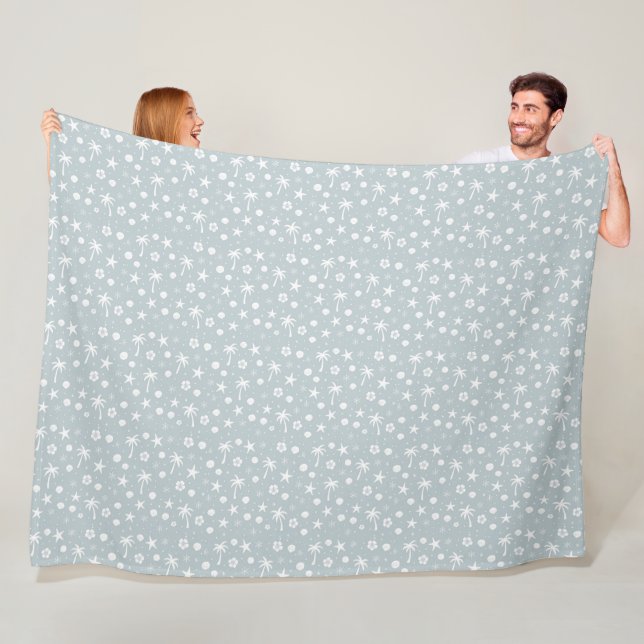 Fall Coastal Charm Fleece Blanket (In Situ)