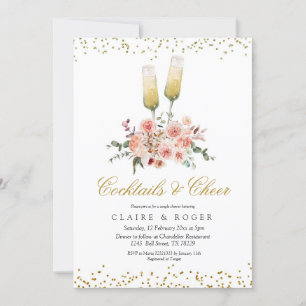 Fall Cocktails and Cheer Bridal Shower Invitation