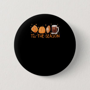 Fall Coffee Cute Lover Halloween Pumpkin Latte Dri 2 Inch Round Button