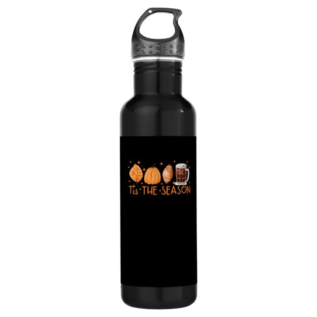 Fall Coffee Cute Lover Halloween Pumpkin Latte Dri 710 Ml Water Bottle (Front)
