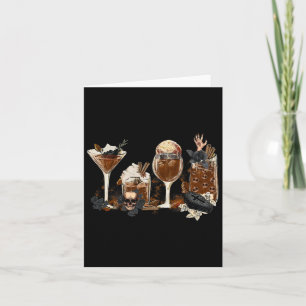 Fall Coffee Halloween Pumpkin Spice Autumn Season Card