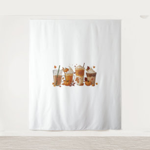 Fall Coffee Pumpkin Tapestry