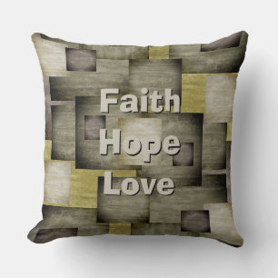 Fall Color Blocks Throw Pillow