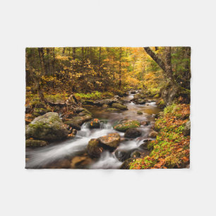 Fall Color Jefferson Brook   White Mountains Fleece Blanket