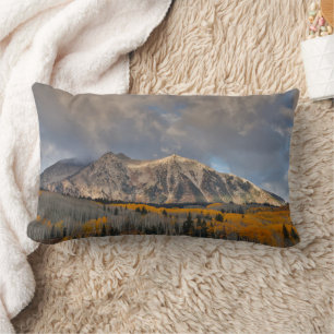 Fall Colors of Aspens, Keebler Pass Lumbar Pillow