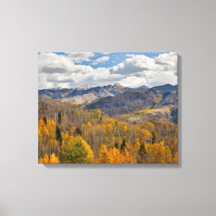 Fall Colors of Aspens & Oaks Keebler Pass Canvas Print
