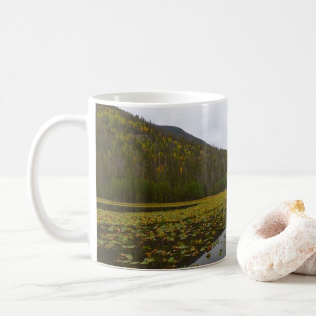 Fall Colour at Cub Lake Coffee Mug (With Donut)