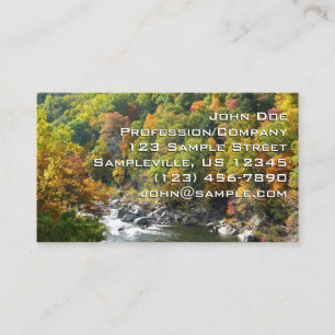Fall Colour at Ohiopyle State Park Business Card