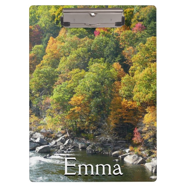 Fall Colour at Ohiopyle State Park Clipboard (Front)