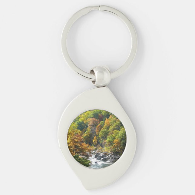 Fall Colour at Ohiopyle State Park Keychain (Front)