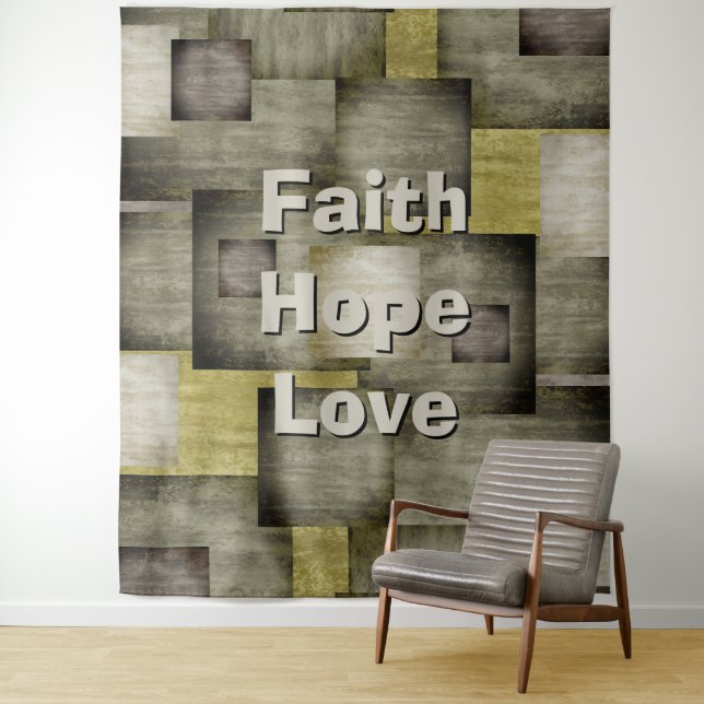 Fall Colour Blocks Tapestry (In Situ)