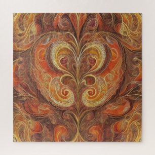 Fall Colour of Swirls Jigsaw Puzzle