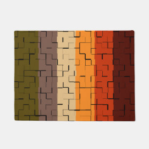 Fall Colour Stripes Doormat