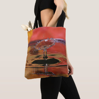 Fall Colour Water Drop Tote Bag