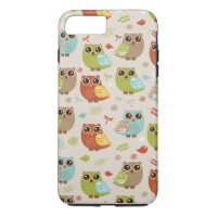 Fall Coloured Owl Pattern