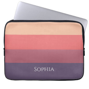 Fall Coloured Stripes- Laptop Sleeve
