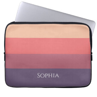 Fall Coloured Stripes- Laptop Sleeve