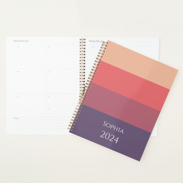Fall Coloured Stripes- Planner (Display)