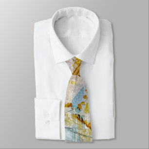 Fall Colours Abstract Tie