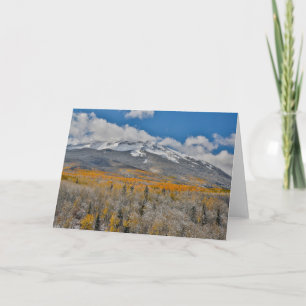 Fall Colours Aspens &    Rocky Mountains, Colorado Card