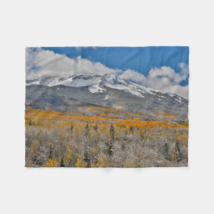 Fall Colours Aspens &    Rocky Mountains, Colorado Fleece Blanket