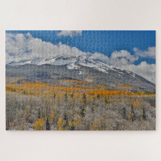 Fall Colours Aspens &  | Rocky Mountains, Colorado Jigsaw Puzzle (Horizontal)