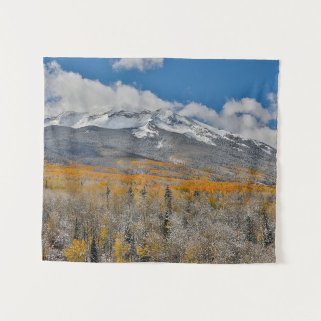 Fall Colours Aspens &  | Rocky Mountains, Colorado Tapestry (Front (Horizontal))