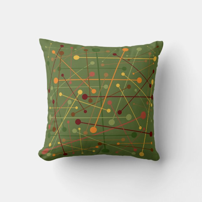 Fall Colours | Dash & Dots | Throw Pillow (Front)