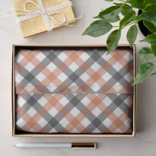 Fall Colours Gingham Tissue Paper