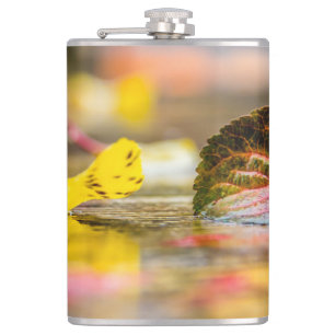 Fall colours hip flask