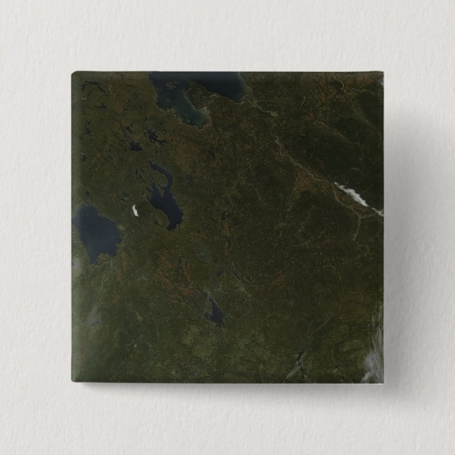 Fall colours in northwestern Russia 2 Inch Square Button (Front)