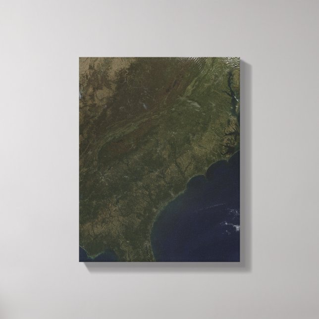 Fall colours in the southeastern United States Canvas Print (Front)