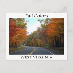 Fall Colours in West Virginia Postcard