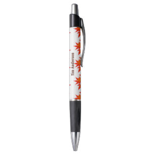 Fall Colours Maple Leaves Orange Vibrant Pen