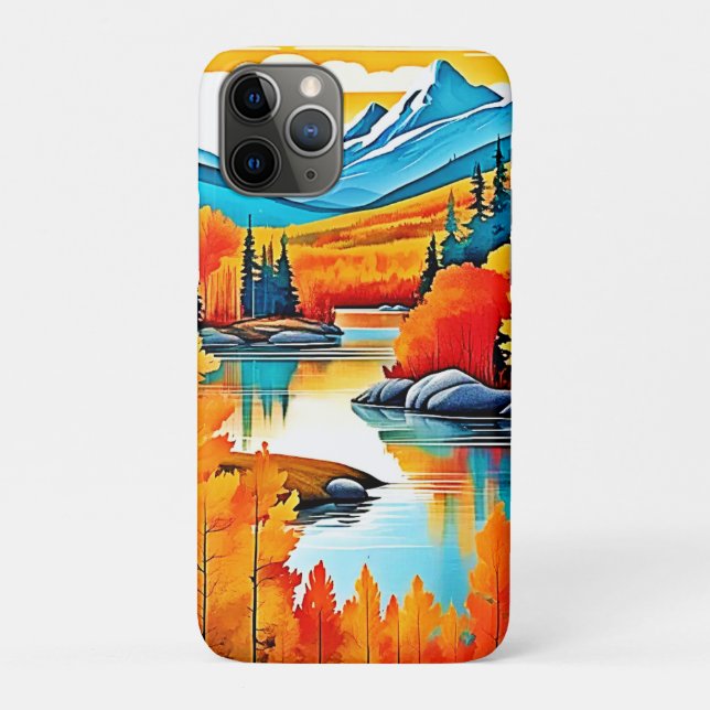 Fall Colours Mountain View Case-Mate iPhone Case (Back)