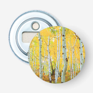 Fall colours of Aspen trees 1 Bottle Opener