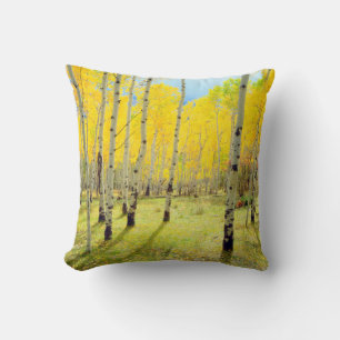 Fall colours of Aspen trees 4 Throw Pillow