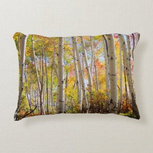 Fall colours of Aspen trees 5 Accent Pillow