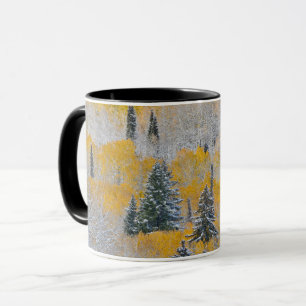 Fall Colours of Aspens & Fresh Snow Keebler Pass Mug