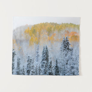 Fall Colours of Aspens & Fresh Snow Keebler Pass Tapestry