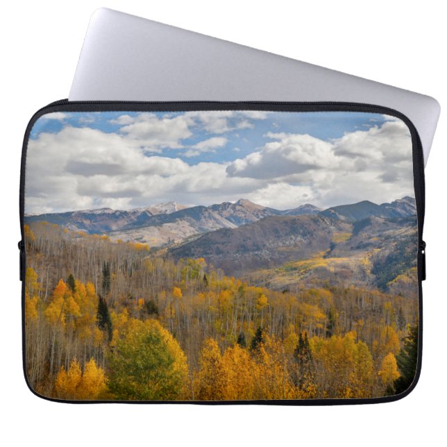 Fall Colours of Aspens & Oaks Keebler Pass Laptop Sleeve (Front)