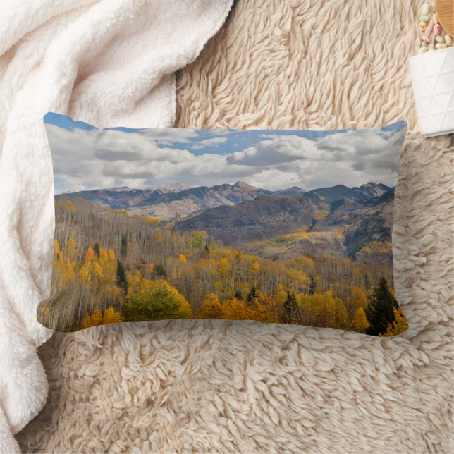 Fall Colours of Aspens & Oaks Keebler Pass Lumbar Pillow (Blanket)