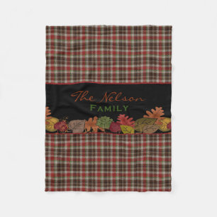 Fall Colours Personalized Fleece Blanket