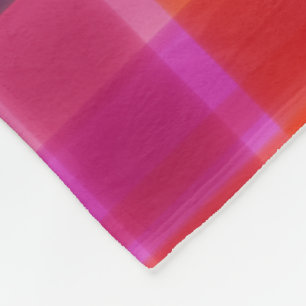 Fall Colours Plaid Fleece Blanket