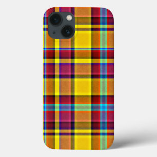 Fall Colours Plaid Tartan iPhone 13 Case
