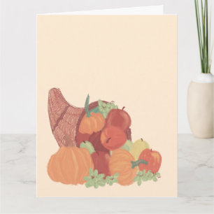 Fall Cornucopia Card