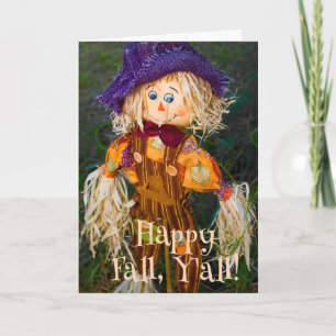 Fall Country Charm Scarecrow Greeting Card