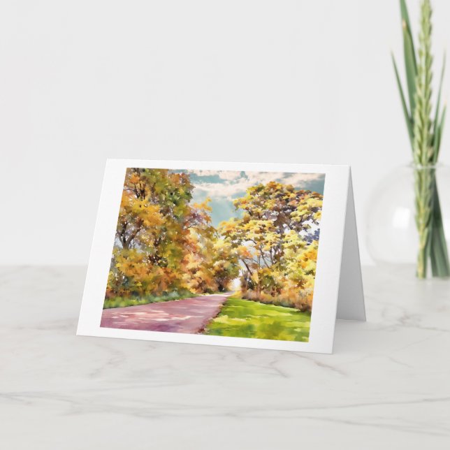 Fall Country Road card (Front)