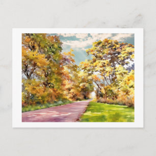 Fall Country Road Near Pottstown. card