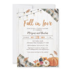 Fall Couples Shower Invitation - Fall in Love